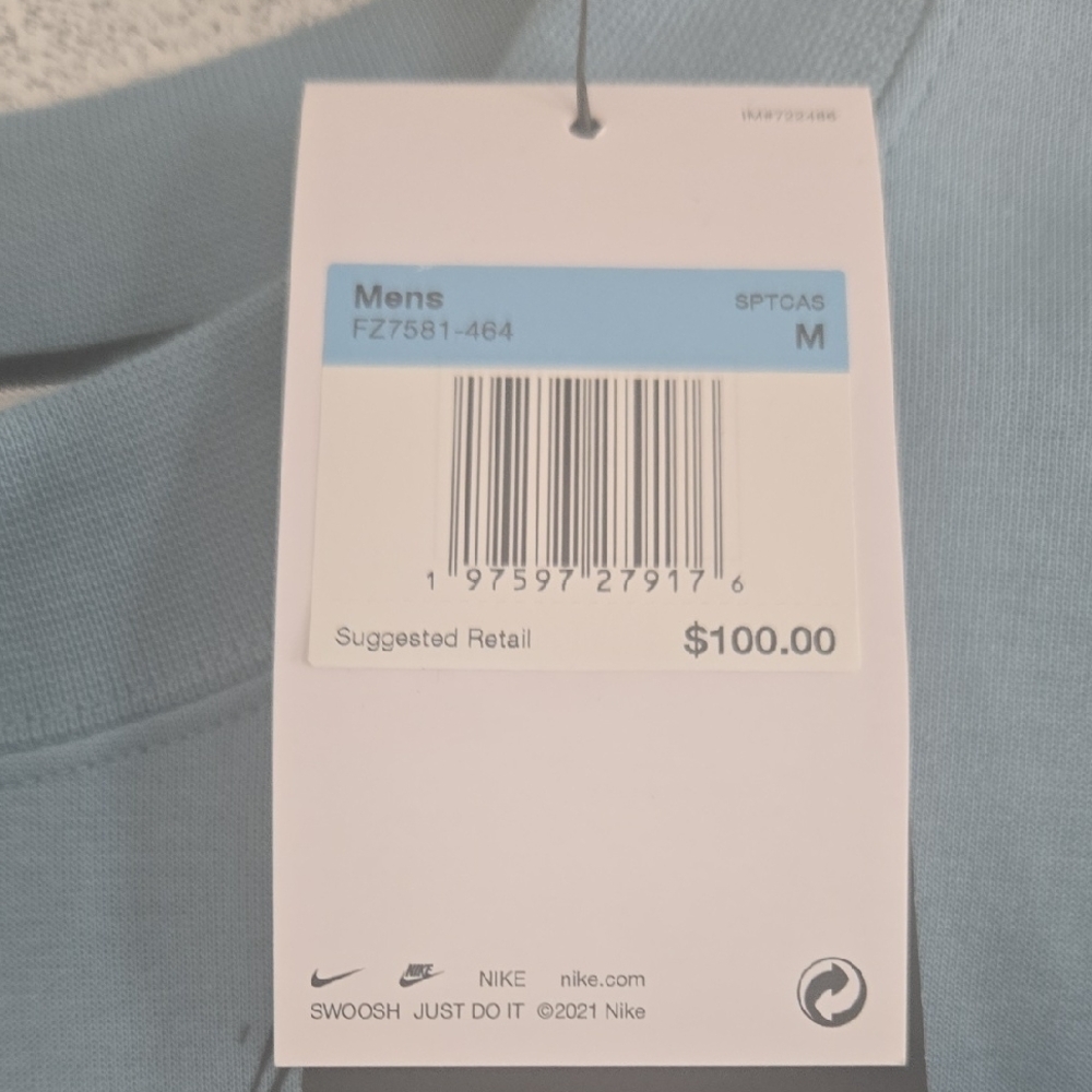 Nike Blue Short Sleeve Tee with Cartoon Bunny
